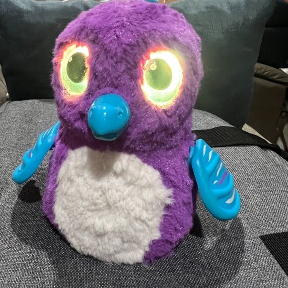 Hatchimals Draggle Purple Dragon Interactive Plush Toy Spin Master Tested Works - Picture 2 of 7